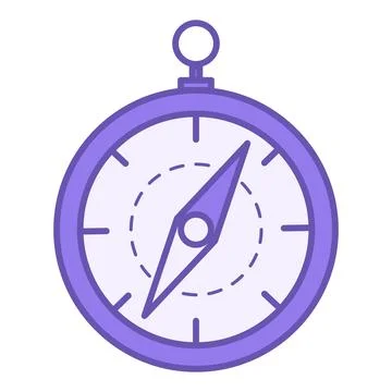 Colored Compass Icon. Navigator Vector Icon. Tourist equipment. Camping and.. Stockillustratie
