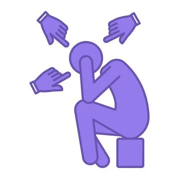 Colored Complexes Icon. Vector Illustration. Insecurity Imposed By Society... Stock Illustration