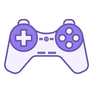 Colored Computer Joystick Icon. Joystick Vector Icon for Video Games. Game .. Stock Illustration