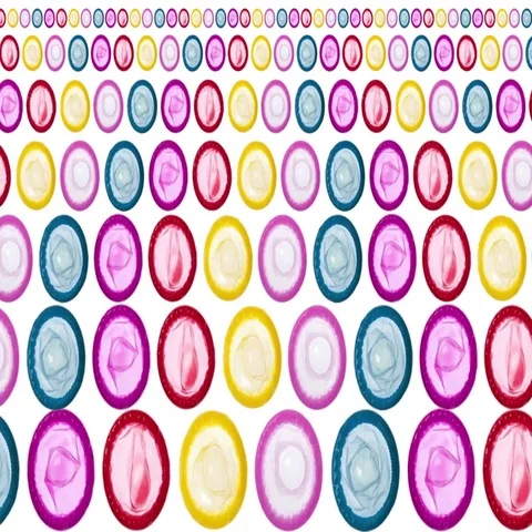 Colored Condoms. Looped Motion Background V3 Stock Footage 69713518