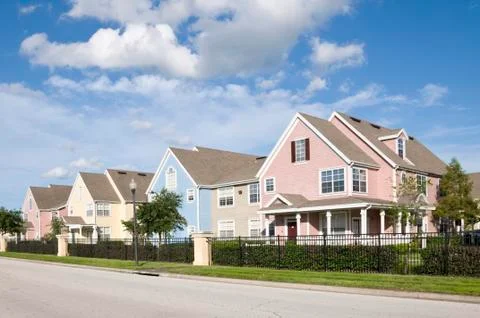 Colored Condos Stock Photos