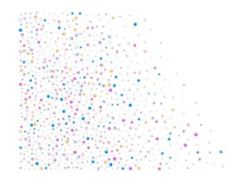 Colored confetti balls, bright. Stock Illustration