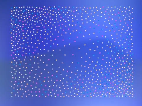 Colored confetti balls, glowing. Stock Illustration