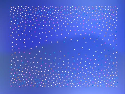 Colored confetti balls, star. Stock Illustration
