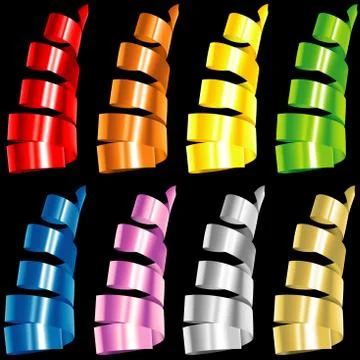 Colored Confetti Stock Illustration