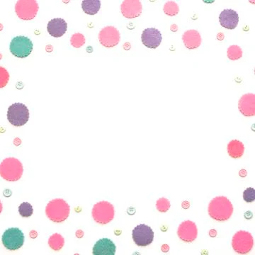 Colored confetti on a white background square toning Stock Photos