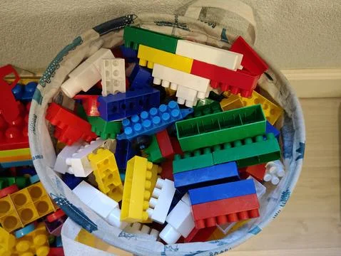 Colored construction blocks Stock Photos