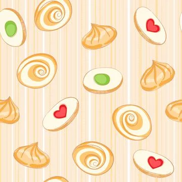 Colored cookies Stock Illustration