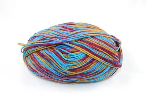 Colored cotton thread. Stock Photos