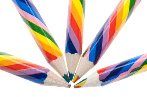 Colored crayon Stock Photos