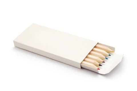 Colored crayons Stock Photos