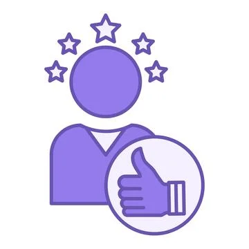 Colored Credibility Icon. Vector Illustration. Quality That Allows You to B.. Stock Illustration