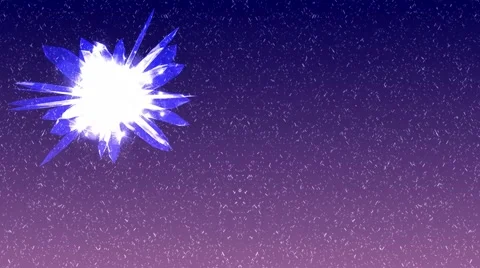 Colored cristal and snow falling Stock Footage 53881802