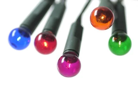 Colored cristmas light Stock Photos