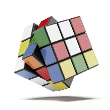 Colored cube Stock Illustration
