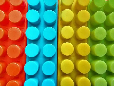 Colored cubes for built - toy Fotos Stock