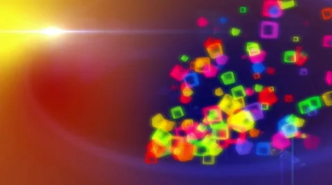 Colored cubes in colored background Stock Footage 57767846