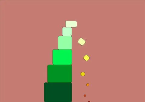 Colored cubes Stock Illustration