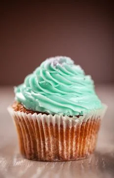Colored Cupcake on Background. High quality photo. Foto stock