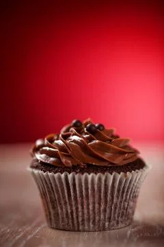 Colored Cupcake on Background. High quality photo. Stock Photos