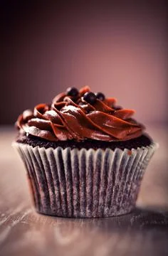 Colored Cupcake on Background. High quality photo. Stock Photos