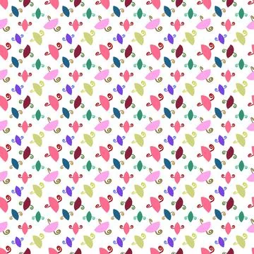 Colored curls Stock Illustration