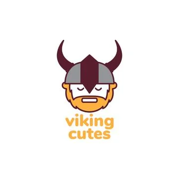 Colored cute boy viking logo design vector graphic symbol icon sign illustr.. イラスト素材