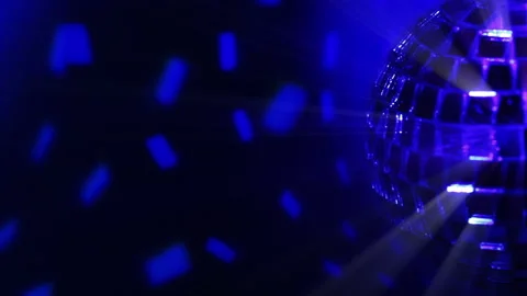 Colored dark background and disco ball 動画素材 106485161