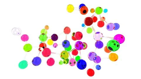 Colored data globes Illustrazione stock