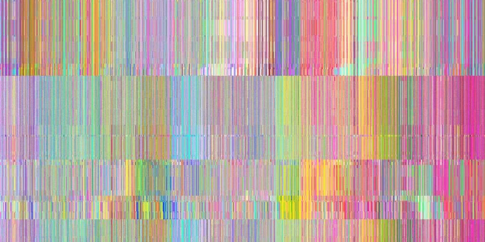 Colored Deep Green Distortion Screen Texture. Colorful Noise Background. Glit Illustrazione stock