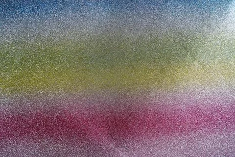 Colored diagonal stripes, sand texture. Rainbow of sand, soft focus. Distribu 스톡 사진