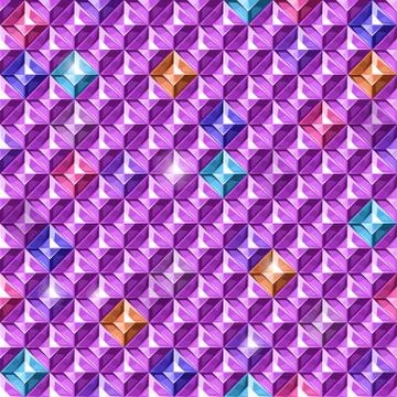 Colored diamonds texture. Vector illustration. Stock Illustration