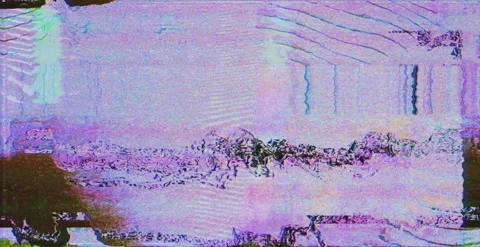 Colored Digital Glitch Noise Distorted Screen Abstact Background Stock Footage 133216677