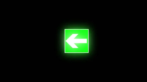Colored direction arrows loop. 3d animation Stock Footage 168005736