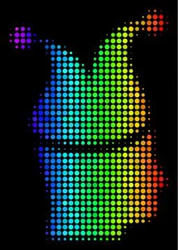 Colored Dot Joker Icon Stock Illustration
