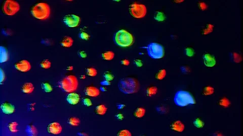 Colored Dots Rotating Animation Background prism effect Stock Footage 103876310