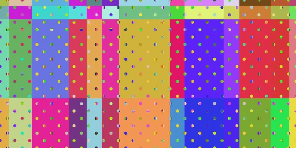 Colored Dotty Distorted Geometric Surface. Abstract grunge pattern. Distortio Stock Illustration