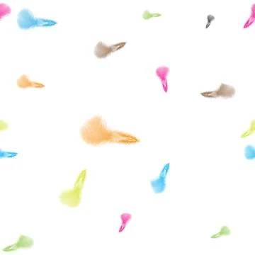 Colored downy feathers pattern design element Stock Illustration