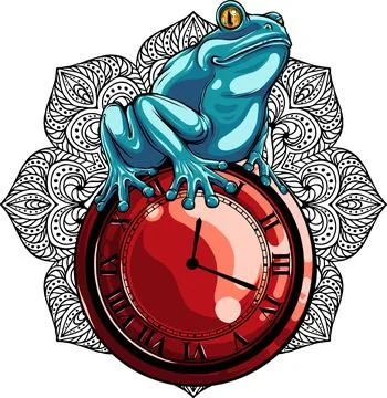 Colored draw of frog vector illustration design Illustrazione stock