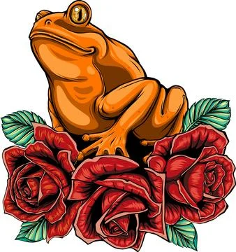 Colored draw of frog vector illustration design Stock Illustration