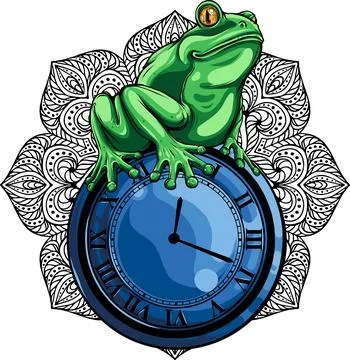 Colored draw of frog vector illustration design Stock Illustration