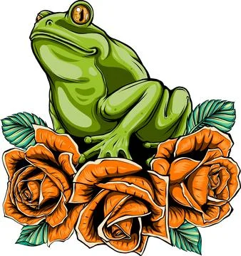 Colored draw of frog vector illustration design Stock Illustration