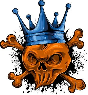 Colored draw of human skull vector illustration design Illustrazione stock