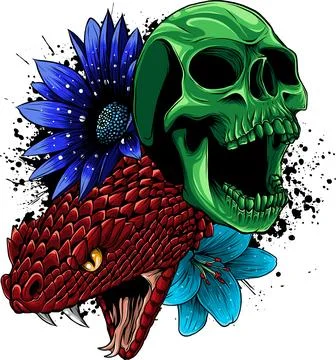 Colored draw of human skull vector illustration design Illustrazione stock