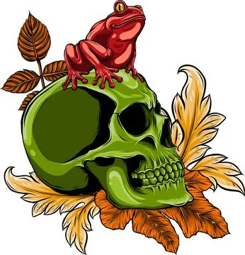 Colored draw of human skull vector illustration design Illustrazione stock