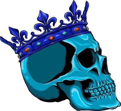 Colored draw of human skull vector illustration design Illustrazione stock