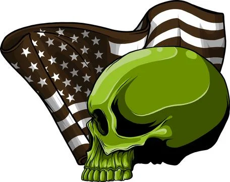 Colored draw of human skull vector illustration design Illustrazione stock