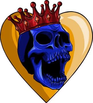 Colored draw of human skull vector illustration design Stockillustratie