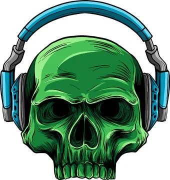 Colored draw of human skull vector illustration design Stockillustratie
