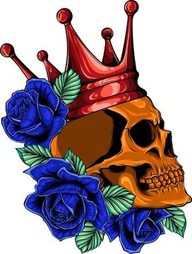 Colored draw of human skull vector illustration design Illustrazione stock